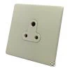 3 Round Pin 2 Amp Socket - White Trim