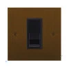 1 Gang Master Telephone Socket: Black Insert