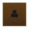1 Gang 2 Amp Round Pin Socket: Black Insert
