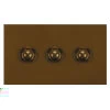 3 Gang Retractive Push Button Switch