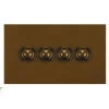 4 Gang Retractive Push Button Switch