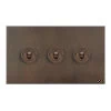 3 Gang 20 Amp 2 Way Toggle Light Switches