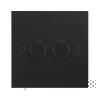 2 Gang 100W 2 Way LED (Trailing Edge) Dimmer (Min Load 1W, Max Load 100W)