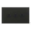 3 Gang 100W 2 Way LED (Trailing Edge) Dimmer (Min Load 1W, Max Load 100W)