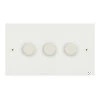 3 Gang 100W 2 Way LED (Trailing Edge) Dimmer (Min Load 1W, Max Load 100W)