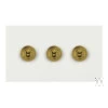 3 Gang 20 Amp 2 Way Toggle Light Switches (Toggle Light Switches are not available in white. Here the switches are shown with Polished Brass Toggles, other finishes available on request).