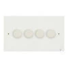 4 Gang 100W 2 Way LED (Trailing Edge) Dimmer (Min Load 1W, Max Load 100W)