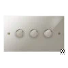 3 Gang 100W 2 Way LED (Trailing Edge) Dimmer (Min Load 1W, Max Load 100W)