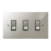 3 Gang 20 Amp 2 Way Switch: White Insert