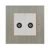 2 Gang Isolated Coaxial T.V.