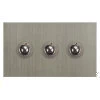 3 Gang 250W Button Dimmer