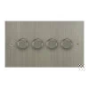4 Gang 100W 2 Way LED (Trailing Edge) Dimmer (Min Load 1W, Max Load 100W)