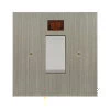 45 Amp Double Pole Switch with Neon: White Insert