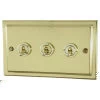 3 Gang Blank Switch Plate (No Switches or Dimmers) - Please select your combination of 3 switches or dimmers from the items below.