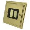 Without Neon - Fused outlet with on | off switch : Metal Rockers | Black Trim