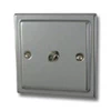 1 Gang Satellite Socket - Black Trim