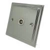 Single Non Isolated TV | Coaxial Socket - White Trim
