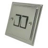 2 Gang 2 Way 10 Amp Switches - Black Trim