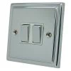 2 Gang 2 Way 10 Amp Switches - White Trim