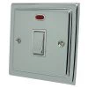 20 Amp Double Pole Switch with Neon - White Trim