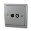 TV | Satellite Socket - Black Trim