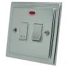 13 Amp Switched Fused Spur with Neon: White Trim