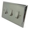 Victorian Premier Plus Polished Chrome (Cast) Intermediate Switch and Light Switch Combination - 3