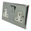 Double 13 Amp Socket - White Trim