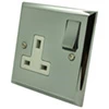 Single 13 Amp Socket - White Trim