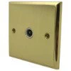 Single Isolated TV | Coaxial Socket : White Trim