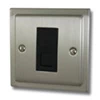1 Gang RJ45 Cat5e Socket - Cat5 and Cat6 available on request - Black Trim