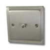 1 Gang Satellite Socket - Black Trim