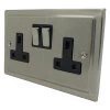 Double 13 Amp Socket - Black Trim