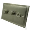 3 Gang Blank Switch Plate (No Switches or Dimmers) - Please select your combination of 3 switches or dimmers from the items below.