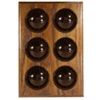 6 Gang 6 Amp 2 Way Brown Bakelite Dome Switch