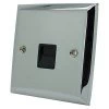 1 Gang - Single master telephone point (only 1 master point required per line - use extension sockets for additional points) : Black Trim