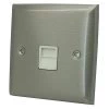 1 Gang - Single telephone extension point : White Trim