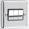 Warwick Polished Chrome Light Switch - 4