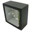 Black (Matt) - Single Metal Clad Surface Mount Wall Box with PVC inner pattress - 45mm Depth