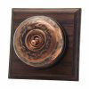 See Vintage Dome (Metal) Copper | Antique Mahogany sockets and switches range