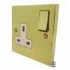 Single 13 Amp Socket - White Trim