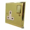 Single 13 Amp Socket - White Trim