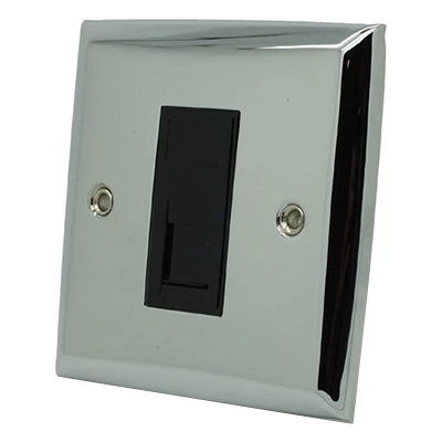 Vogue Polished Chrome RJ45 Network Socket