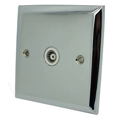 Vogue Polished Chrome TV Socket