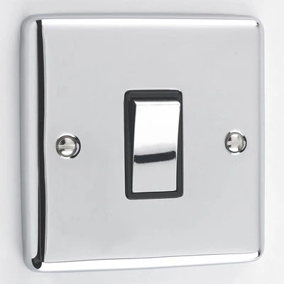 Warwick Polished Chrome Light Switch