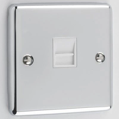 Warwick Polished Chrome Telephone Master Socket