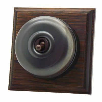 Vintage Dome (Metal) Old Bronze | Dark Oak Sockets & Switches