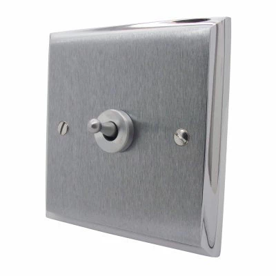 Duo Premier Plus Satin Chrome (Cast) PIR Switch