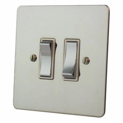 Executive Polished Stainless Steel Intermediate Light Switch