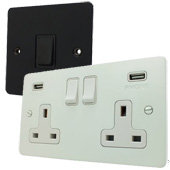 Black And White Sockets And Switches